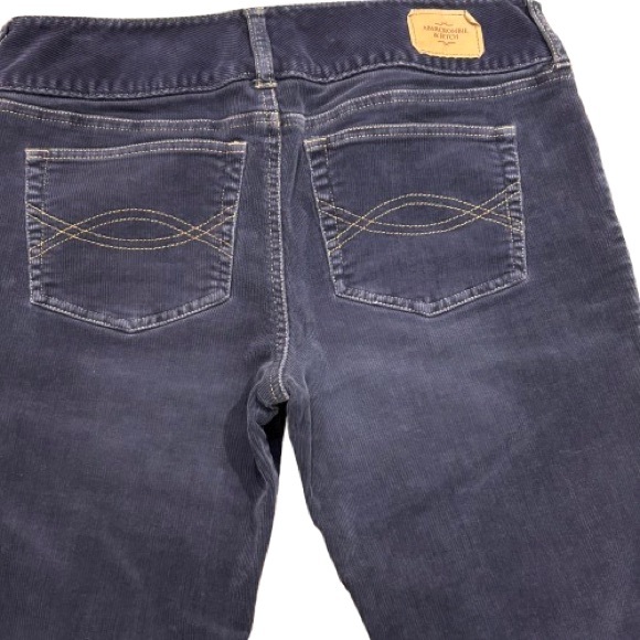 Y2K Abercrombie & Fitch Corduroy Pants Mid Rise Flare Indie Elena Gilbert Size 8 - Picture 3 of 9